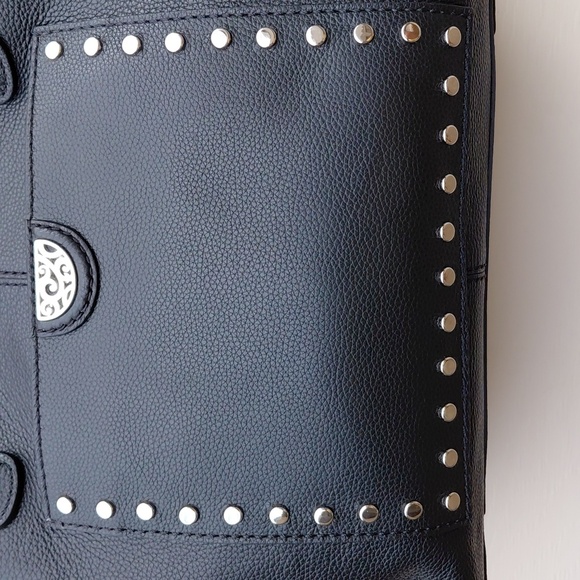 BRIGHTON REED Women's Black Leather Tote Bag - OS - Picture 5 of 14